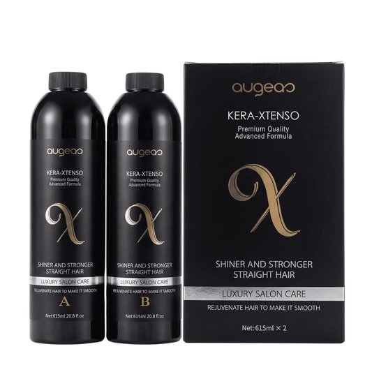 Augeas Kera-Xtenso Keratin Straightening Treatment Kit 615ml x2 (Step A & B)