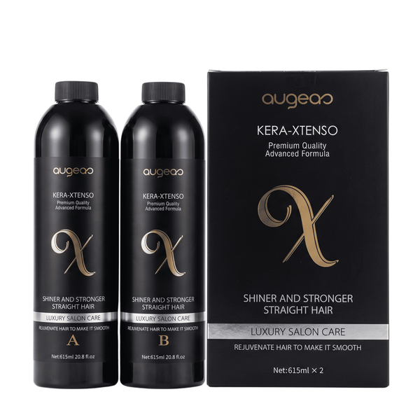 Augeas Kera-Xtenso Keratin Straightening Treatment Kit 615ml x2 (Step A & B)