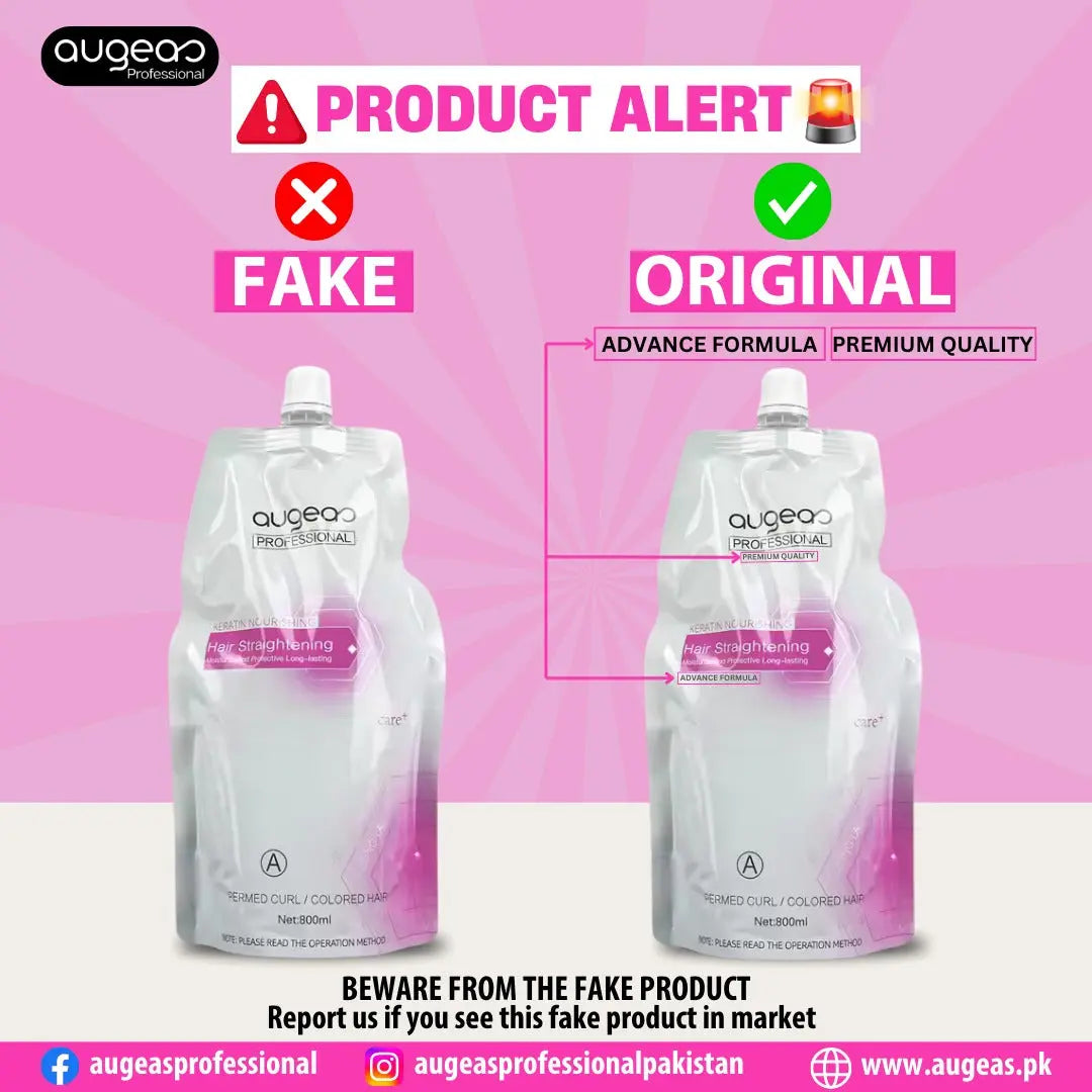 Augeas Pink Rebonding Kit 800ml bottles