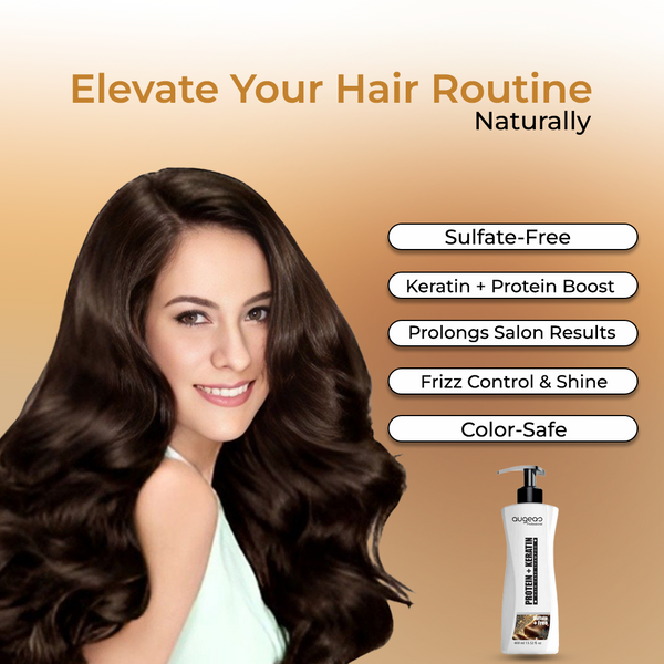 Augeas Protein + Keratin Sulfate Free Shampoo benefits